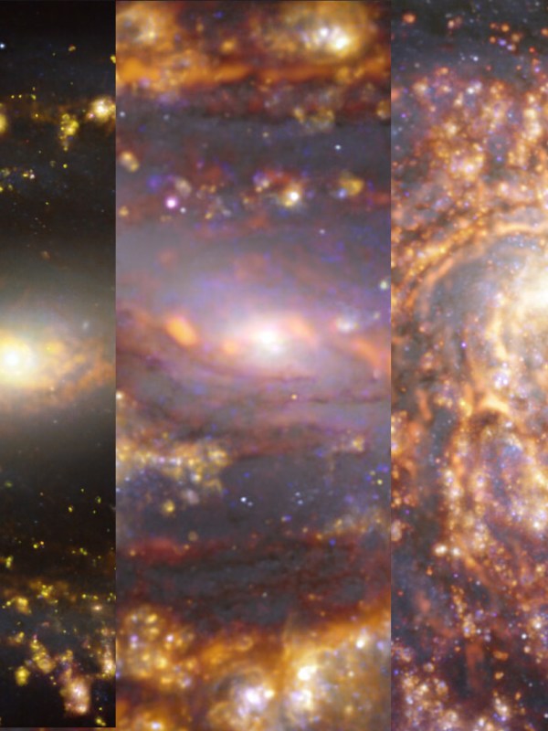 Cinco galaxias en llamas